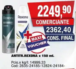 Maxiconsumo Rexona antitr. oferta