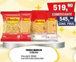 Maxiconsumo Marolio fideos oferta