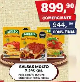 Maxiconsumo Molto salsas oferta