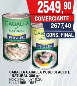 Maxiconsumo Natural caballa caballa puglisi aceite oferta