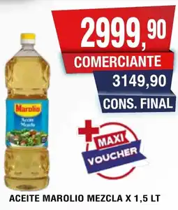 Maxiconsumo Marolio aceite mezcla oferta