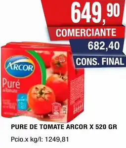 Maxiconsumo Arcor pure de tomate oferta
