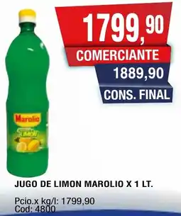Maxiconsumo Marolio jugo de limon oferta