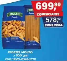 Maxiconsumo Molto fideos oferta