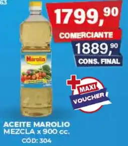 Maxiconsumo Marolio aceite mezcla oferta