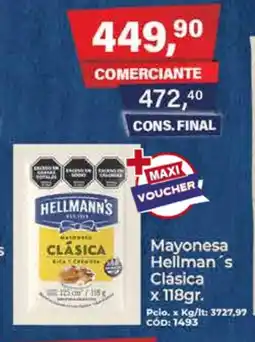 Maxiconsumo Hellman's mayonesa clásica oferta