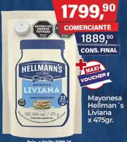 Maxiconsumo Hellman's mayonesa liviana oferta