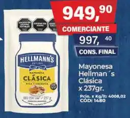 Maxiconsumo Hellman's mayonesa clásica oferta