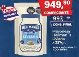 Maxiconsumo Hellman's mayonesa liviana oferta