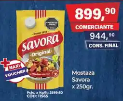 Maxiconsumo Savora mostaza oferta