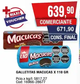 Maxiconsumo Macucas galletitas oferta