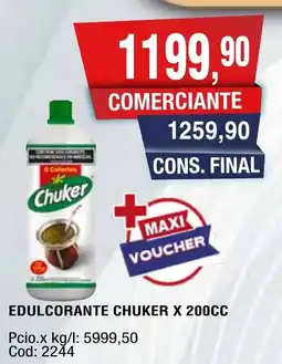 Maxiconsumo Chuker edulcorante oferta
