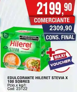 Maxiconsumo Hileret stevia edulcorante oferta