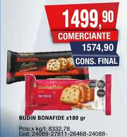 Maxiconsumo Bonafide budin oferta