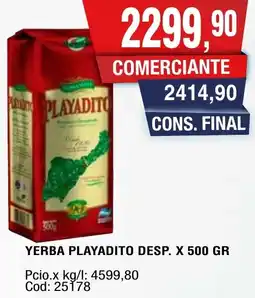 Maxiconsumo Playadito yerba desp. oferta
