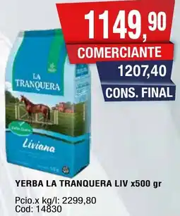 Maxiconsumo La tranquera yerba liv oferta