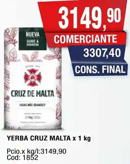 Maxiconsumo Cruz malta yerba oferta