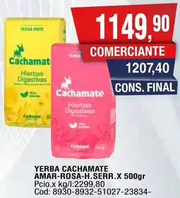 Maxiconsumo Cachamate yerba amar-rosa-h. serr. oferta