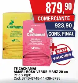 Maxiconsumo Cachamai te amari-rosa-verde-manz oferta