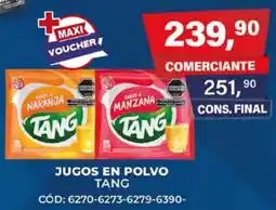 Maxiconsumo Tang jugos en polvo oferta