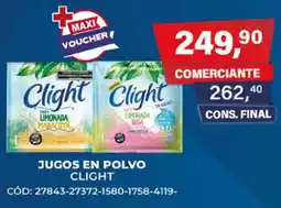 Maxiconsumo Clight jugos en polvo oferta