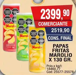 Maxiconsumo Marolio papas fritas oferta