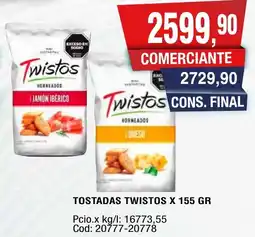 Maxiconsumo Twistos tostadas oferta