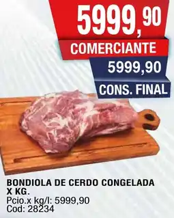Maxiconsumo Bondiola de cerdo congelada oferta