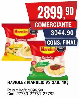 Maxiconsumo Marolio ravioles vs sab. oferta