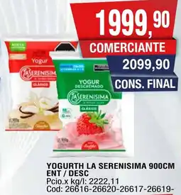 Maxiconsumo La serenisima yogurth oferta