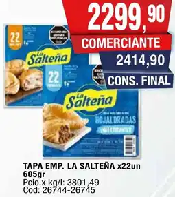 Maxiconsumo La salteña tapa emp. oferta