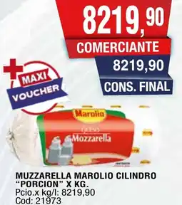 Maxiconsumo Porcion muzzarella marolio cilindro oferta