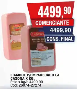 Maxiconsumo La casona fiambre p/emparedado oferta