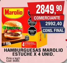 Maxiconsumo Marolio hamburguesas estuche oferta