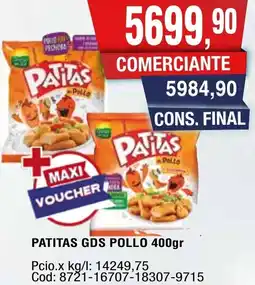 Maxiconsumo Patitas gds pollo oferta