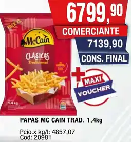 Maxiconsumo Mc cain papas trad. oferta