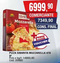 Maxiconsumo Sibarita muzzarella pizza oferta
