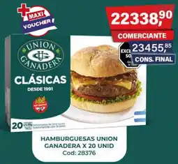 Maxiconsumo Hamburguesas union ganadera oferta