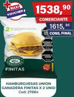 Maxiconsumo Hamburguesas union ganadera finitas oferta