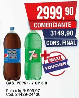 Maxiconsumo Pepsi - 7 up gas. oferta