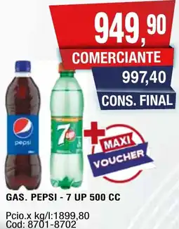 Maxiconsumo Pepsi - 7 up gas oferta