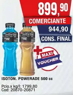 Maxiconsumo Powerade isoton oferta