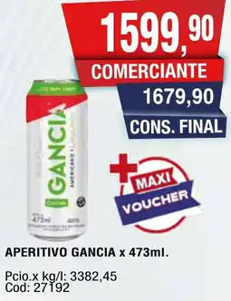 Maxiconsumo Gancia aperitivo oferta