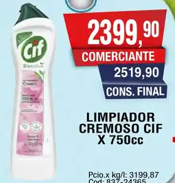 Maxiconsumo Cif limpiador cremoso oferta