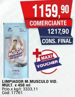 Maxiconsumo Mr.musculo limpiador vid. mult. oferta