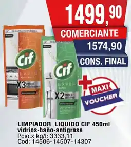 Maxiconsumo Cif limpiador liquido oferta