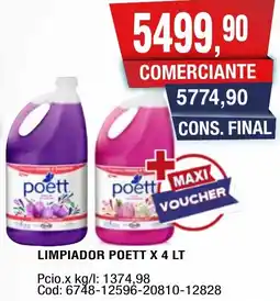 Maxiconsumo Poett limpiador oferta