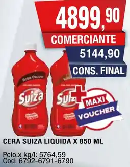 Maxiconsumo Suiza cera liquida oferta