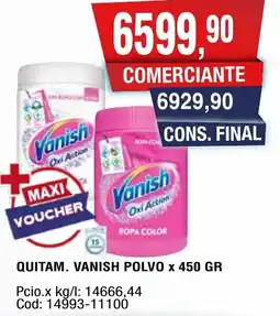 Maxiconsumo Vanish quitam. polvo oferta
