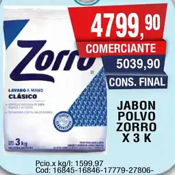 Maxiconsumo Zorro jabon polvo oferta